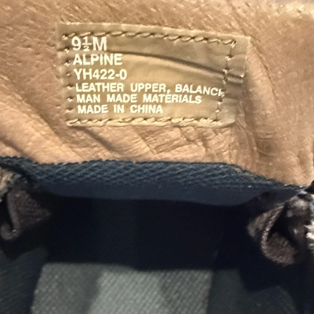 Sonoma Men's Dark Brown “Alpine” Leather Hiking Shoes/Boots - Picture 2 of 9